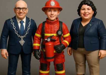Bij de jeugdbrandweer